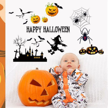 PVC Halloween Pumpkin Decorative Stickers Custom Wall Decoration Stickers